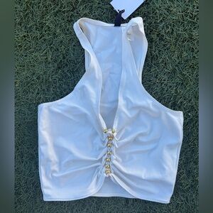 ✨H&M Beaded Crop Top